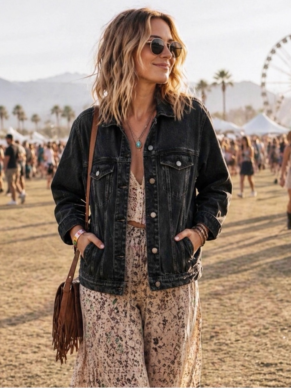Universal Thread Black Wash Relaxed Fit 
Denim Jacket